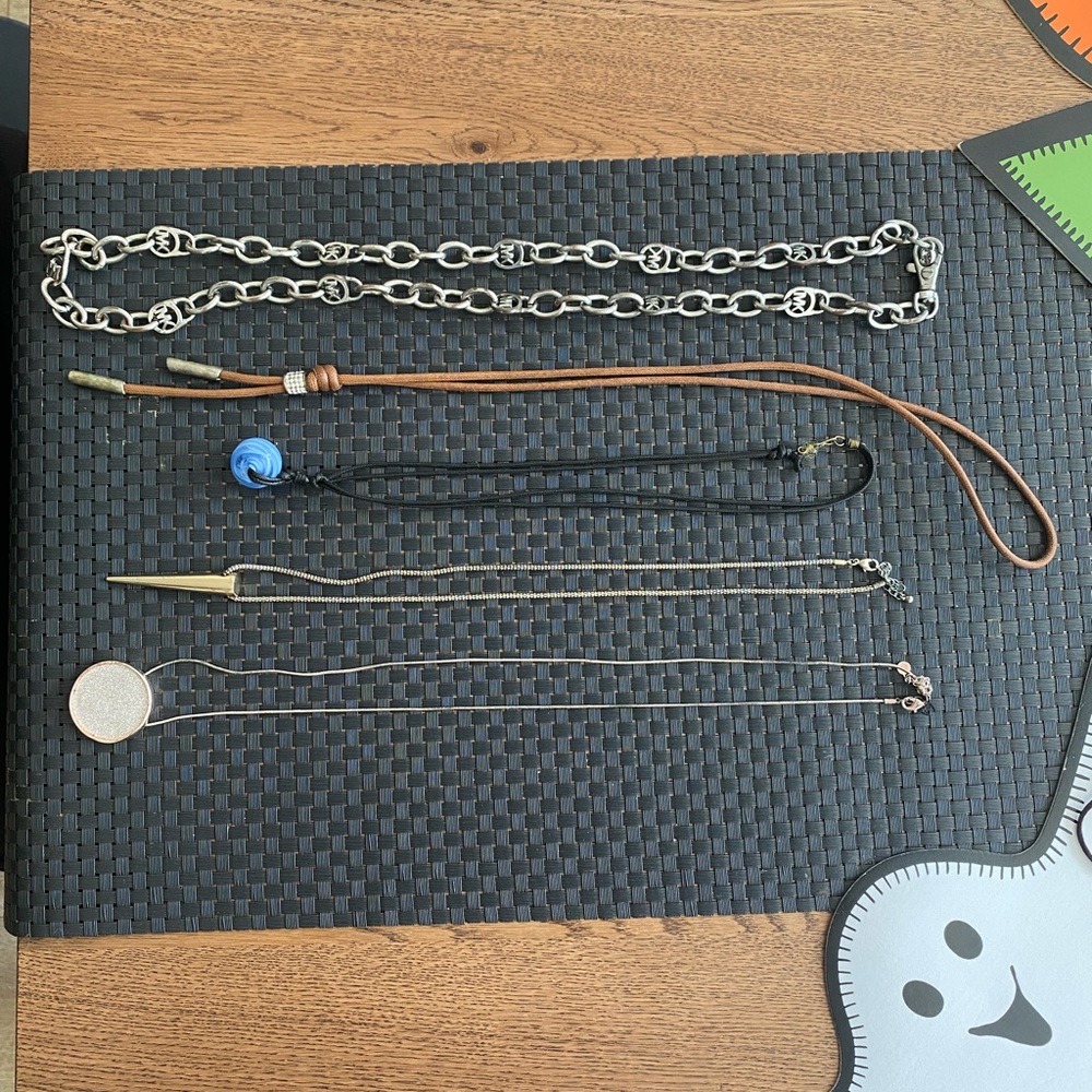 Bundle of 3 long necklaces and one short